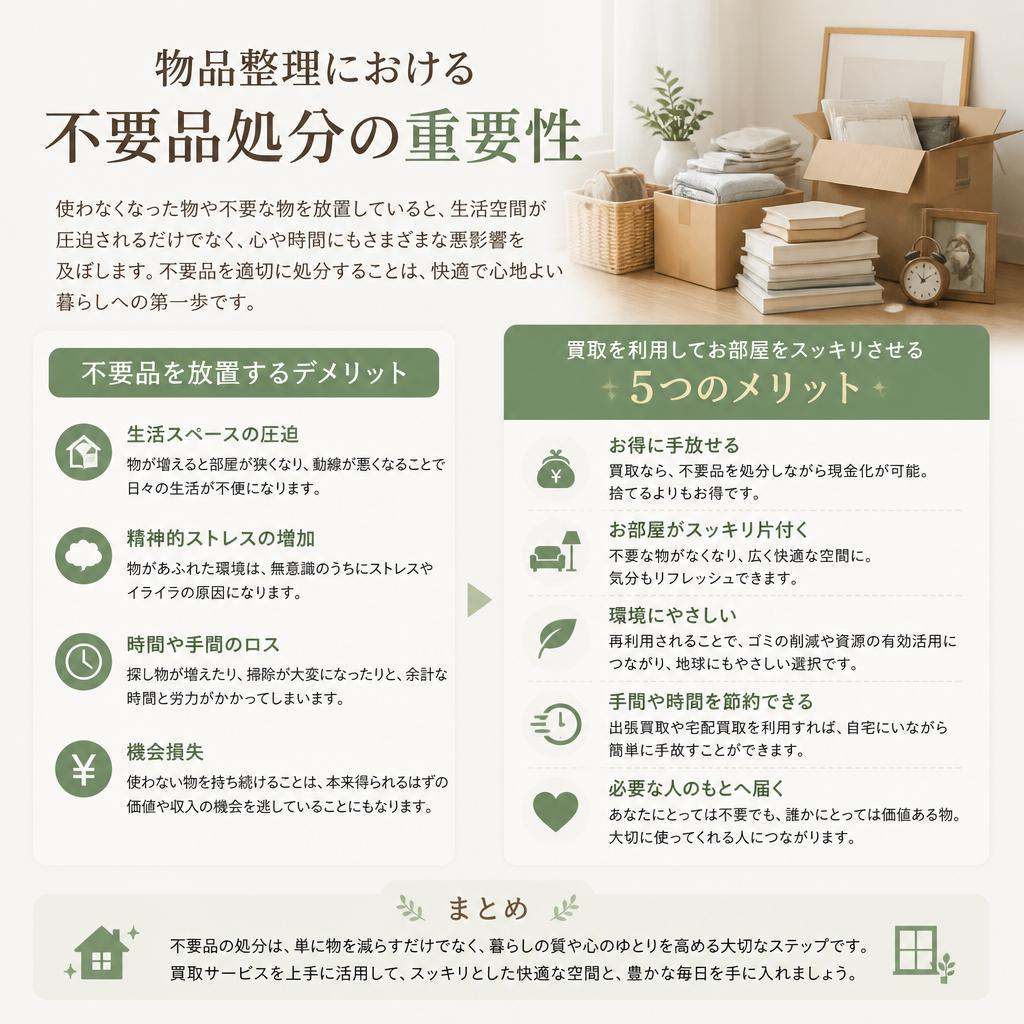 不要品処分でスッキリ！