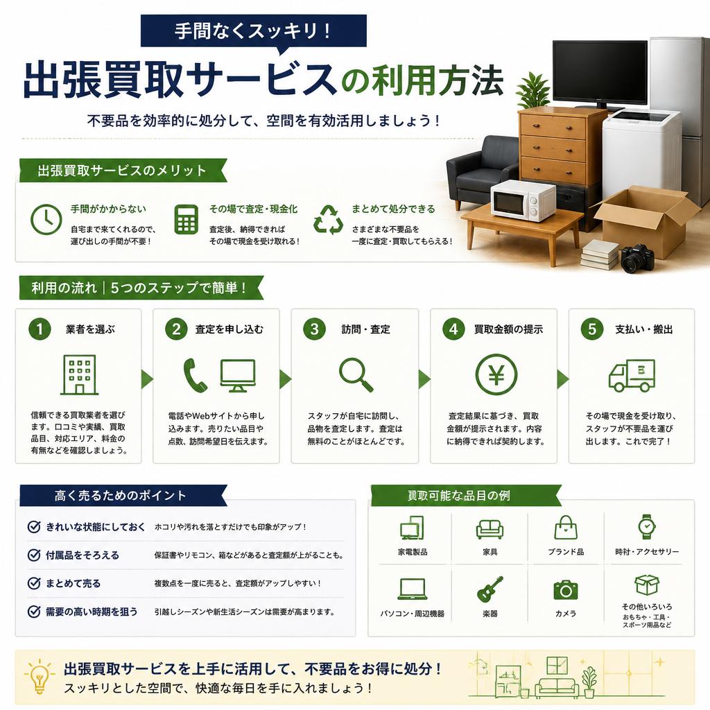 不要品処分のスムーズな方法