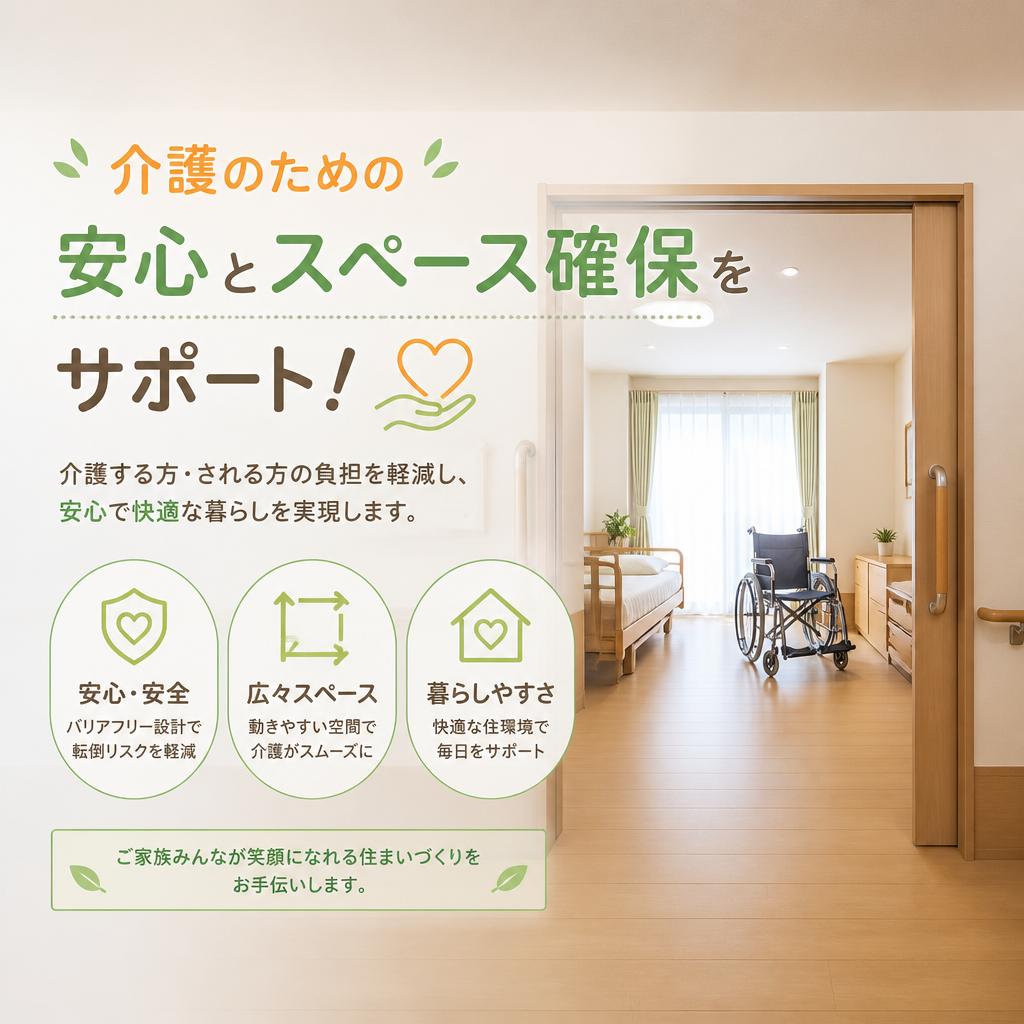 介護のための安心とスペース確保をサポート！