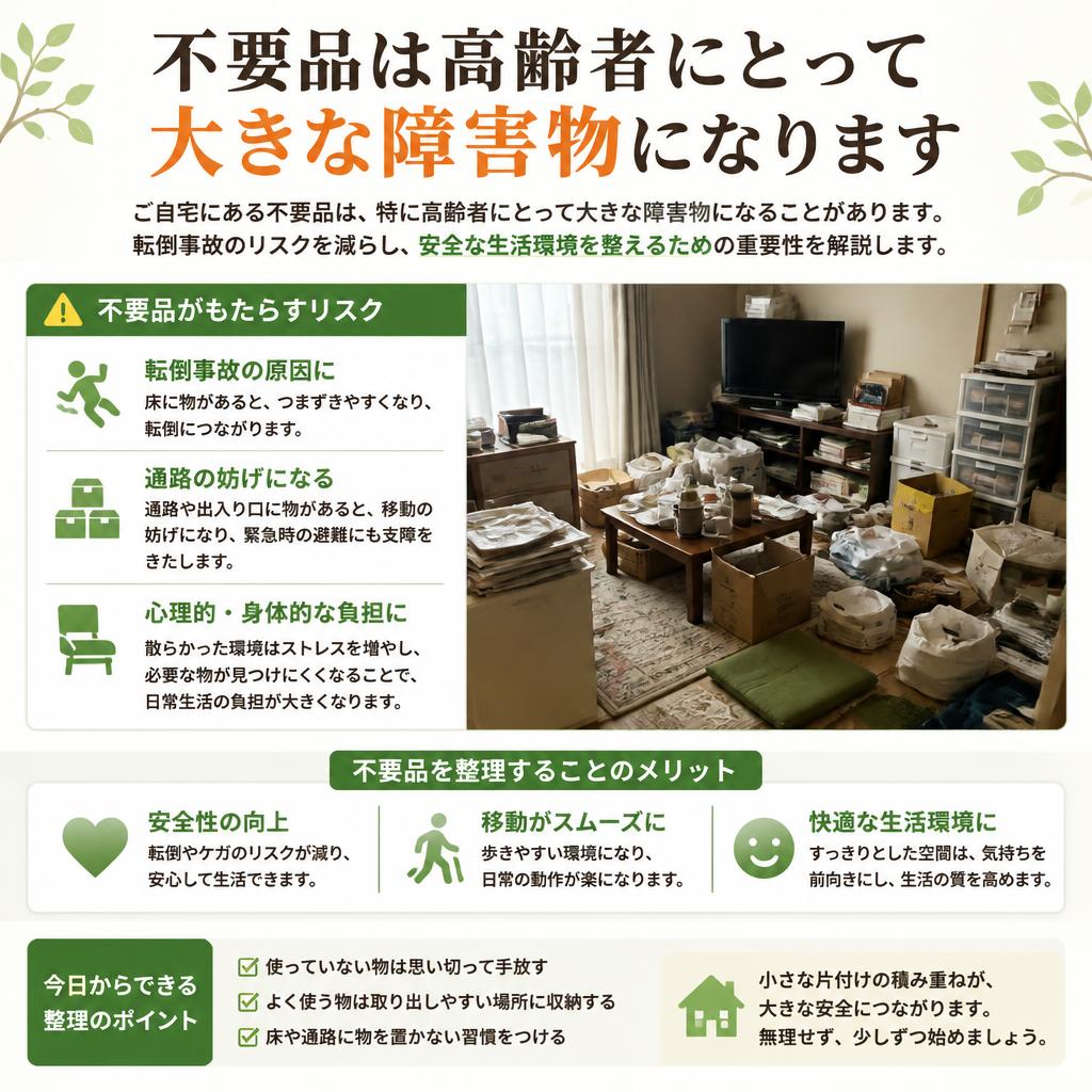 不用品が引き起こす危険
