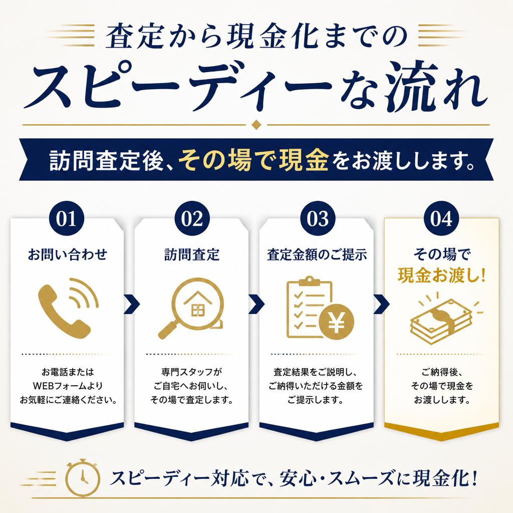 3. 即日現金化の流れ