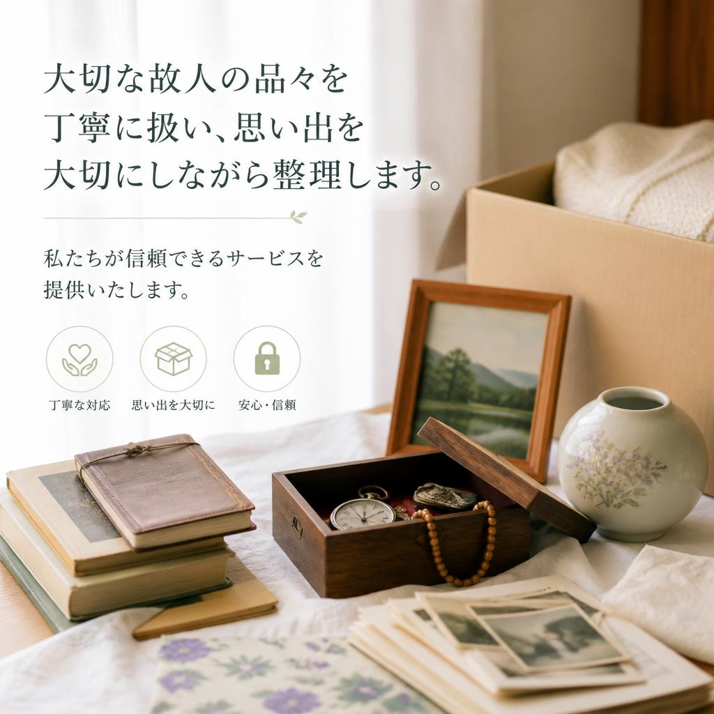4. 遺品整理も安心してお任せ