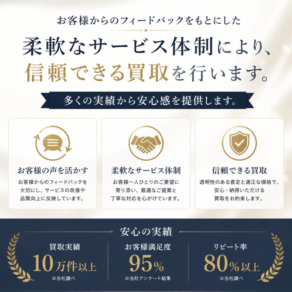 お客様の声から生まれた安心サービス