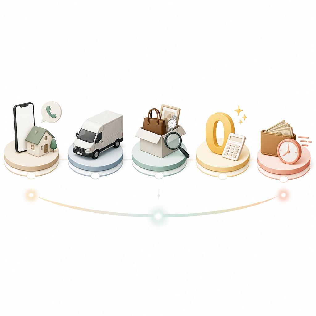 買取の流れと無料査定のご案内