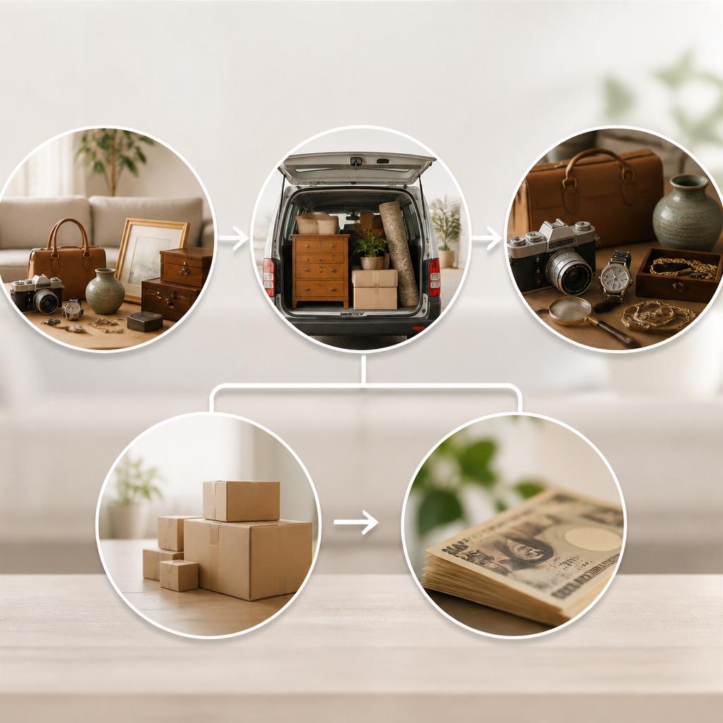 出張買取サービスで手軽に不用品を片付ける