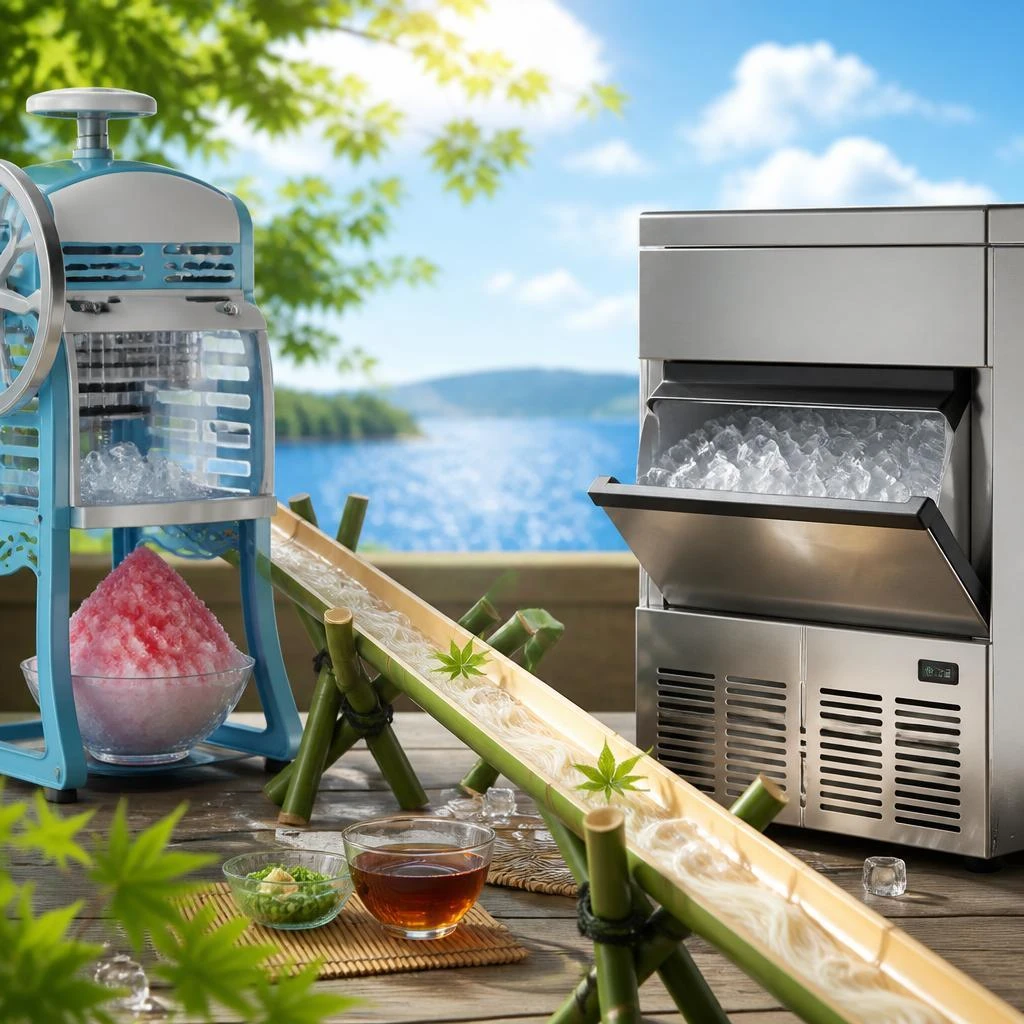 夏の思い出を価値に変える！かき氷機・流しそうめん器・業務用製氷機の出張買取専門店