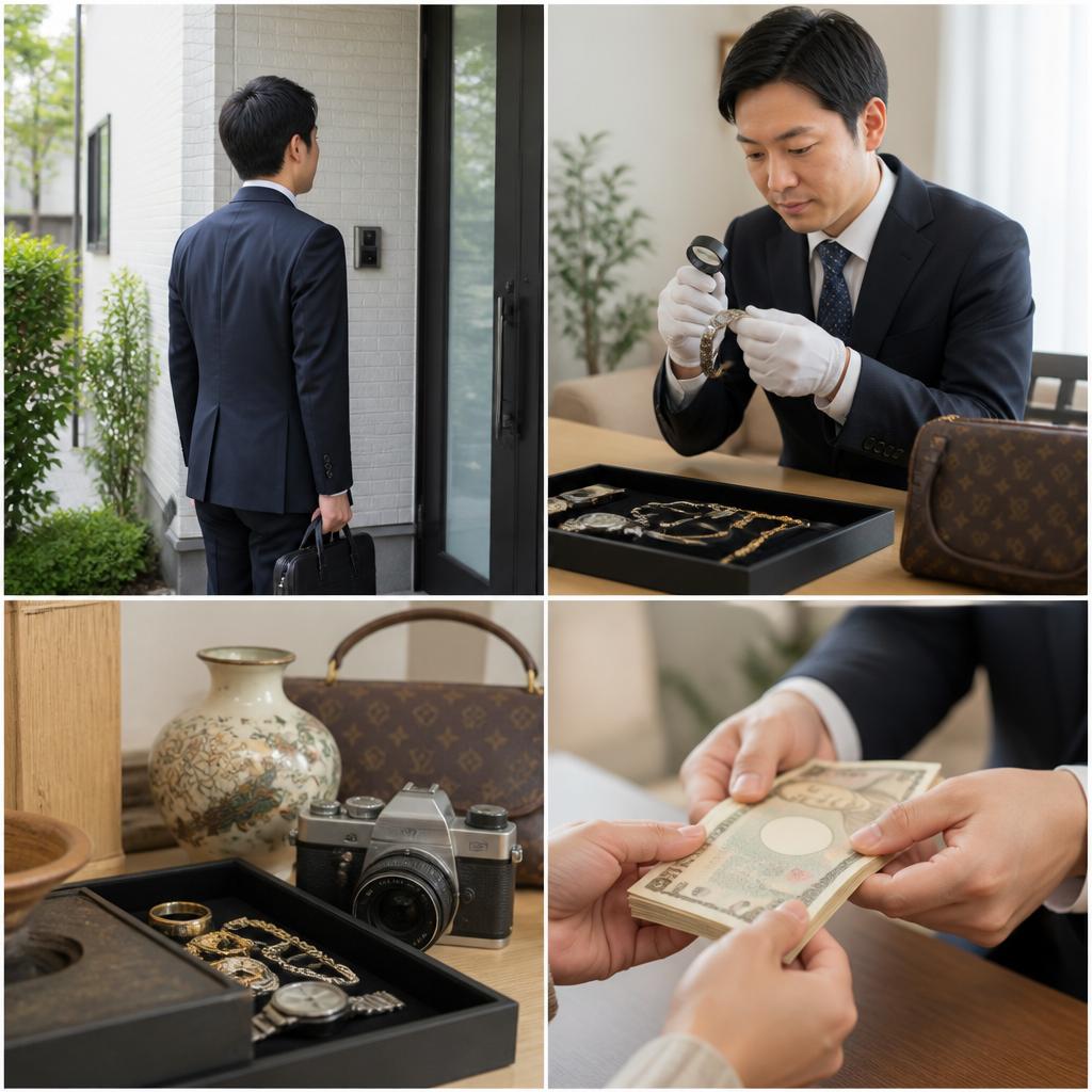 出張買取サービスの流れ
