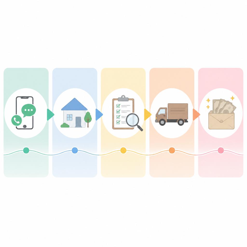 出張買取の流れをわかりやすく解説
