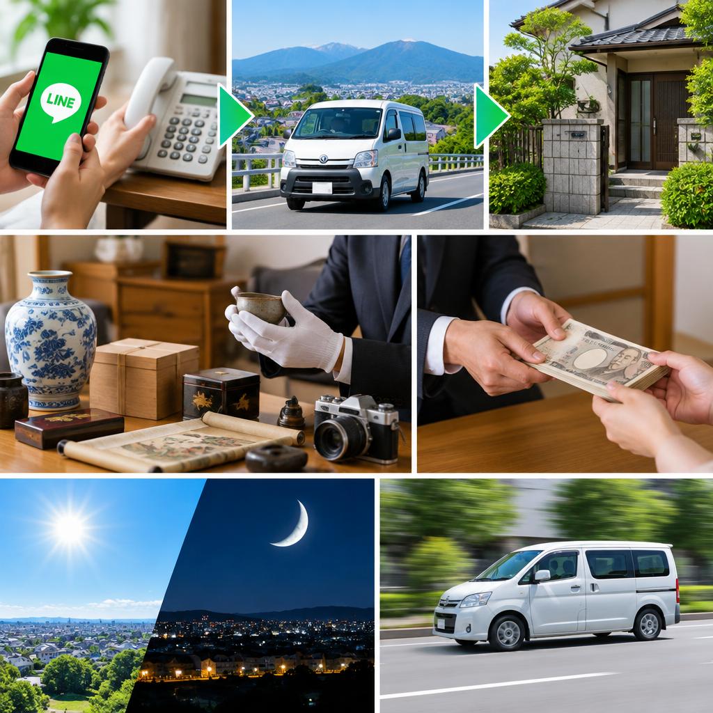 出張費・査定費・キャンセル料は無料。ご自宅で完結