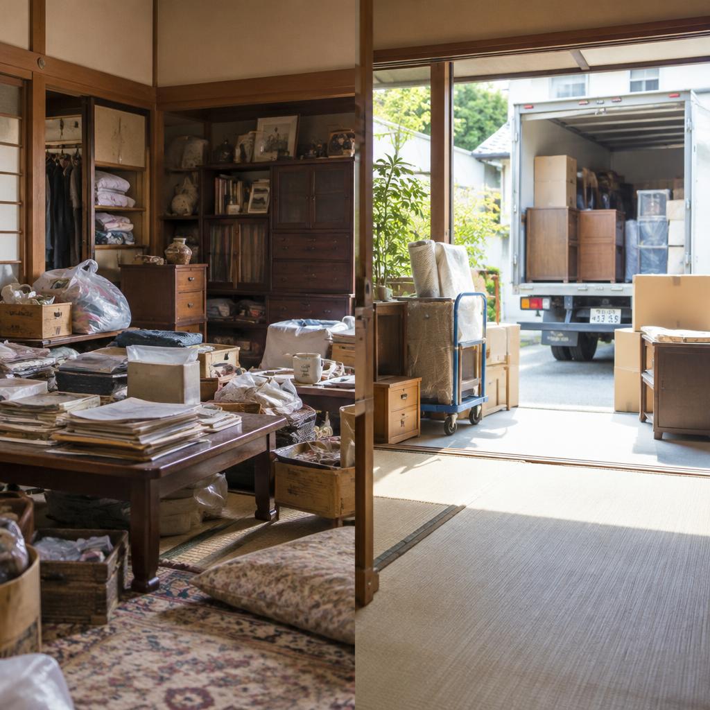 帰省して愕然とした実家の片付け、ひとりで抱えない。買取と回収をまとめて、費用も手間も賢く抑えます。