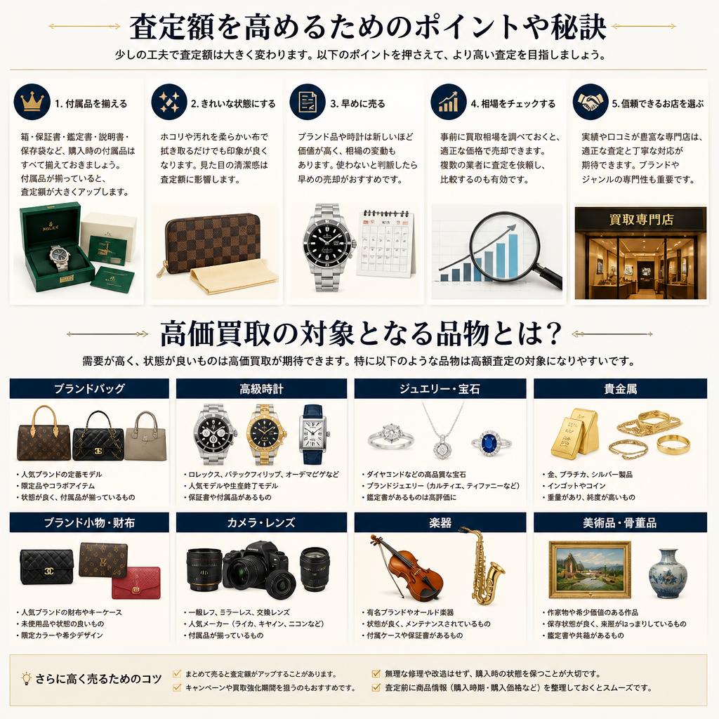 高価査定のポイント