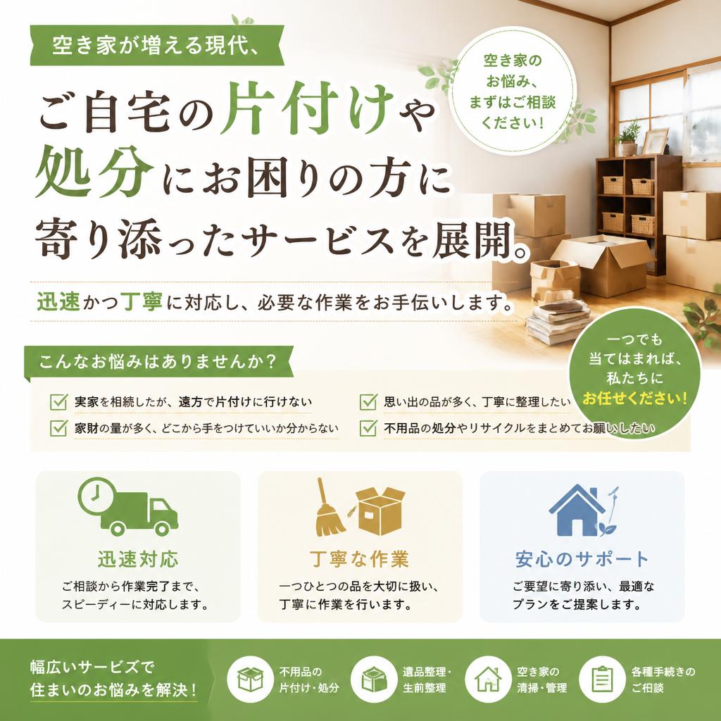 空き家処分のプロフェッショナル