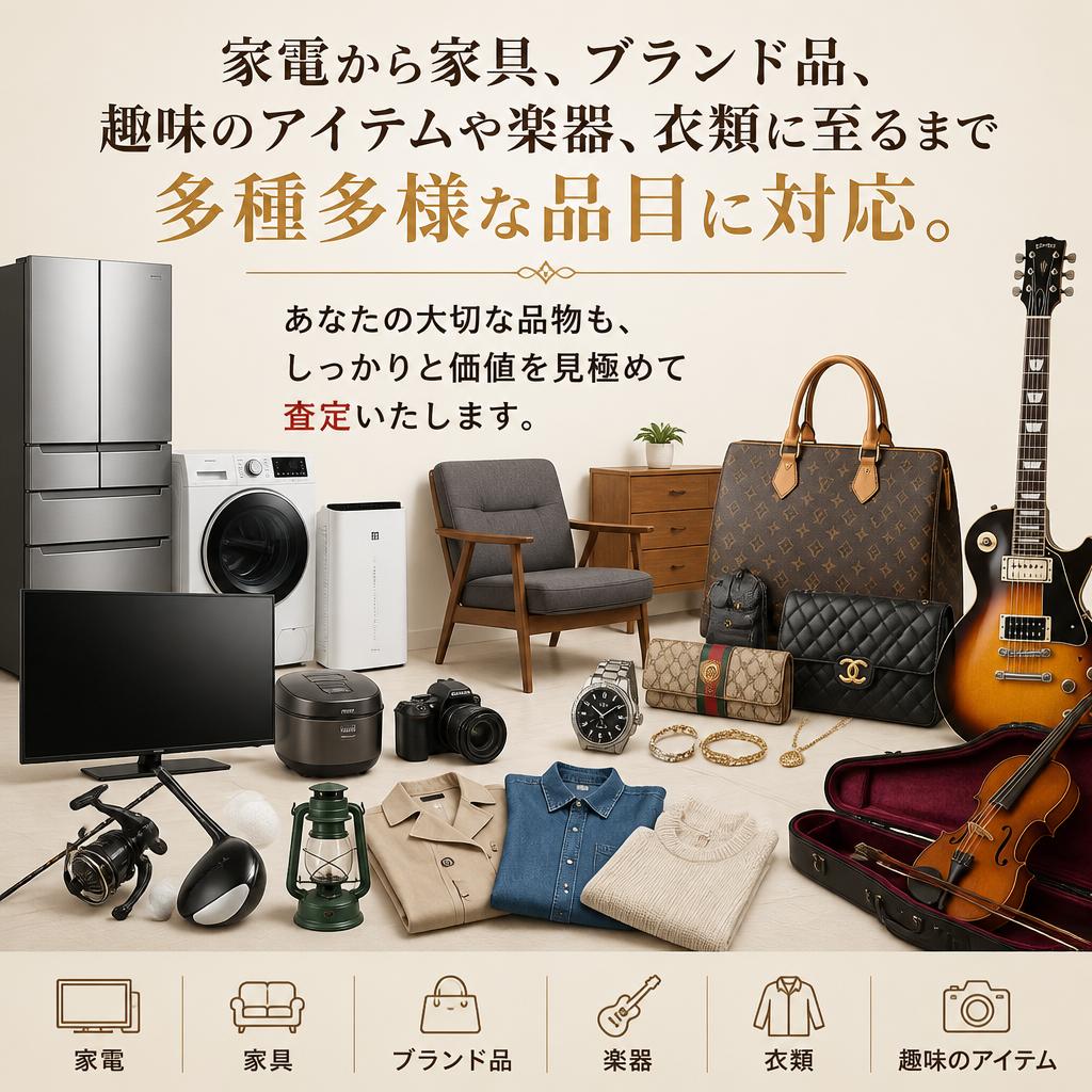 幅広い品目に対応