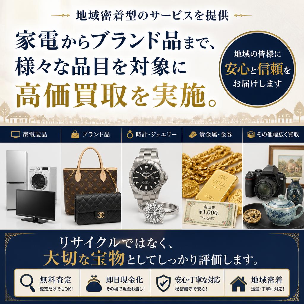 高価買取の理由