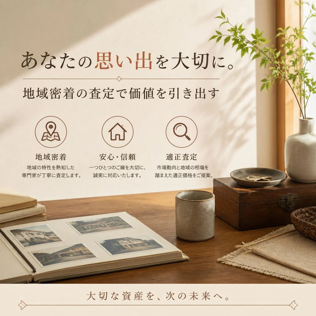 あなたの思い出を大切に。地域密着の査定で価値を引き出す