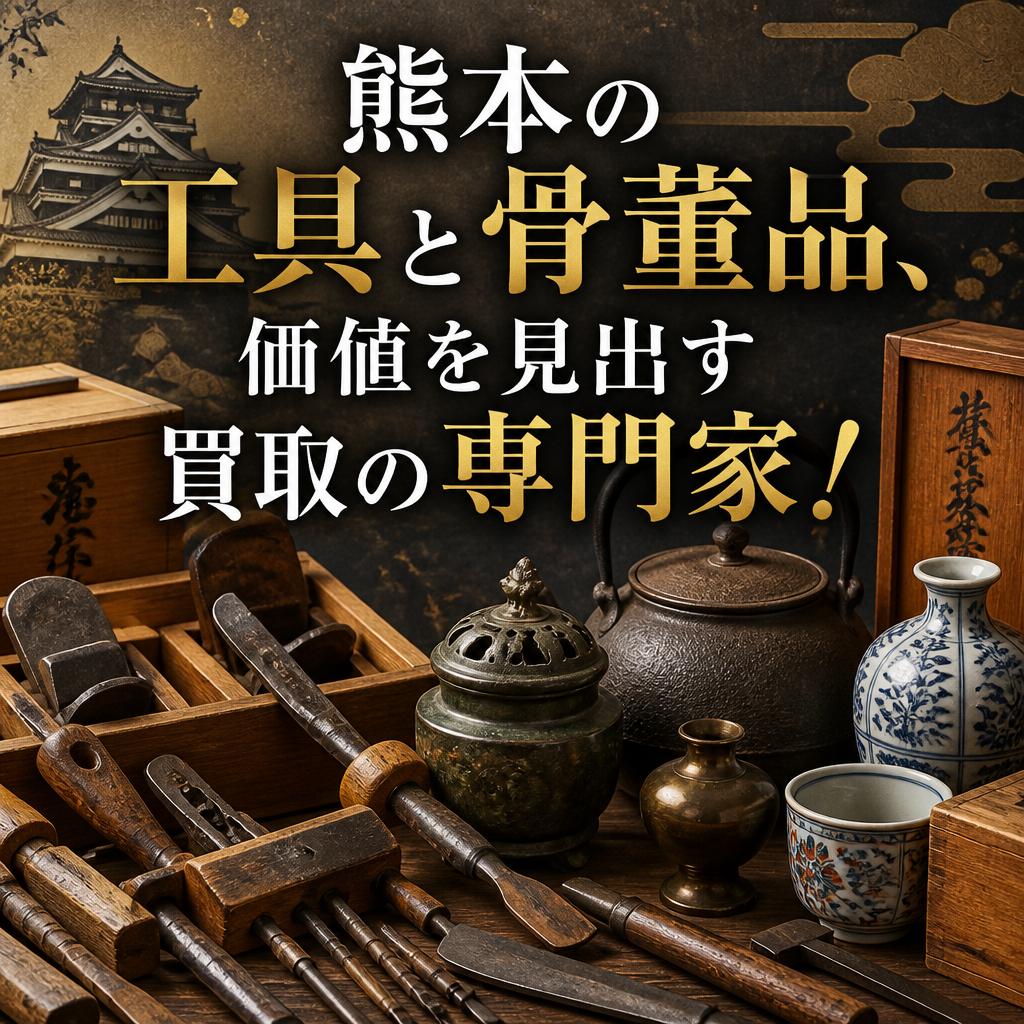 「熊本の工具と骨董品、価値を見出す買取の専門家！」