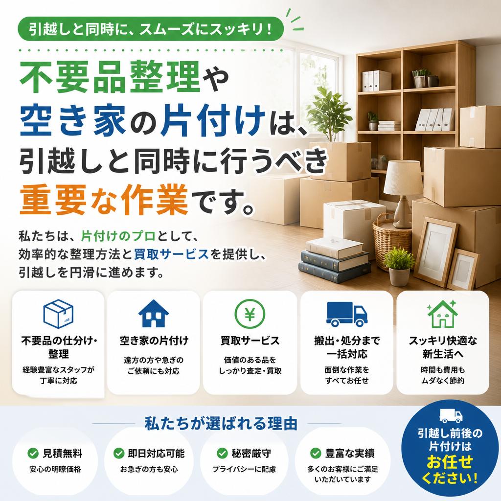 片付けと空き家整理の重要性