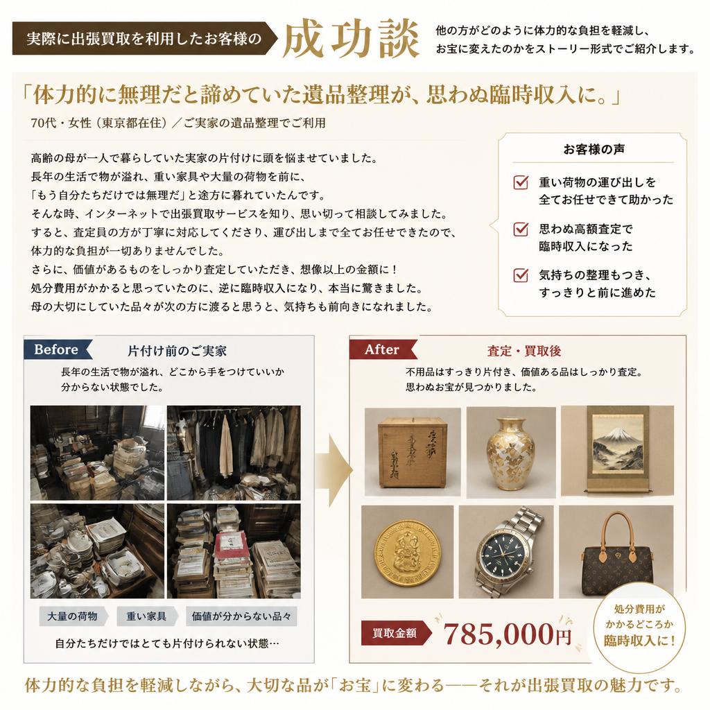 実際のストーリー：成功談