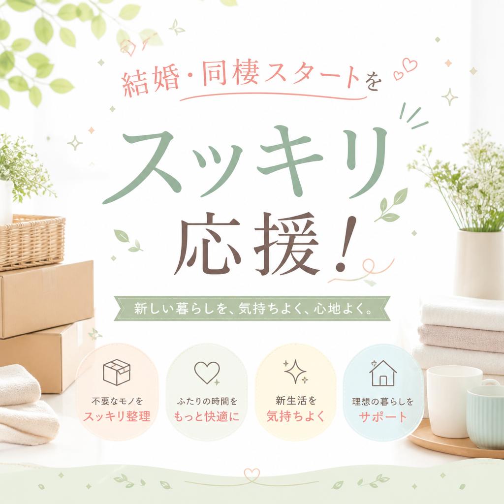 結婚・同棲スタートをスッキリ応援！