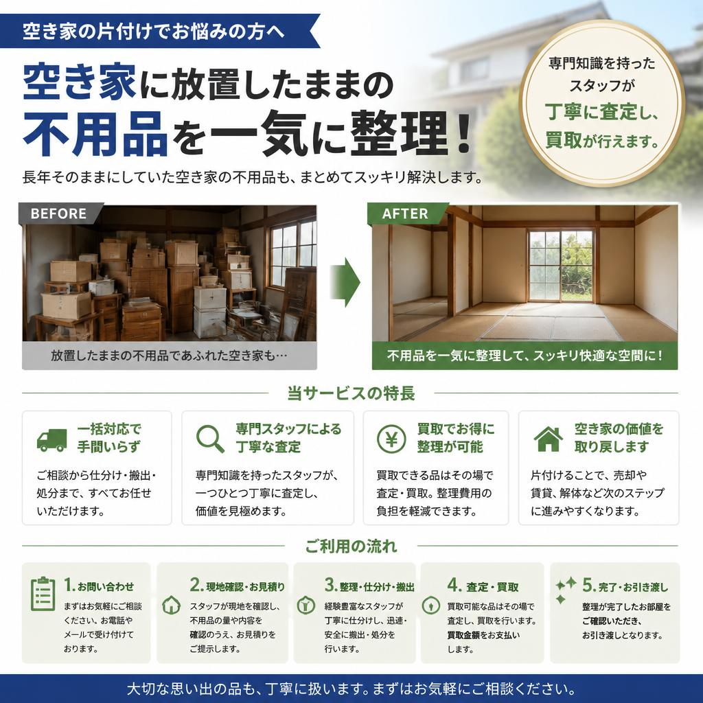 空き家整理もお任せ