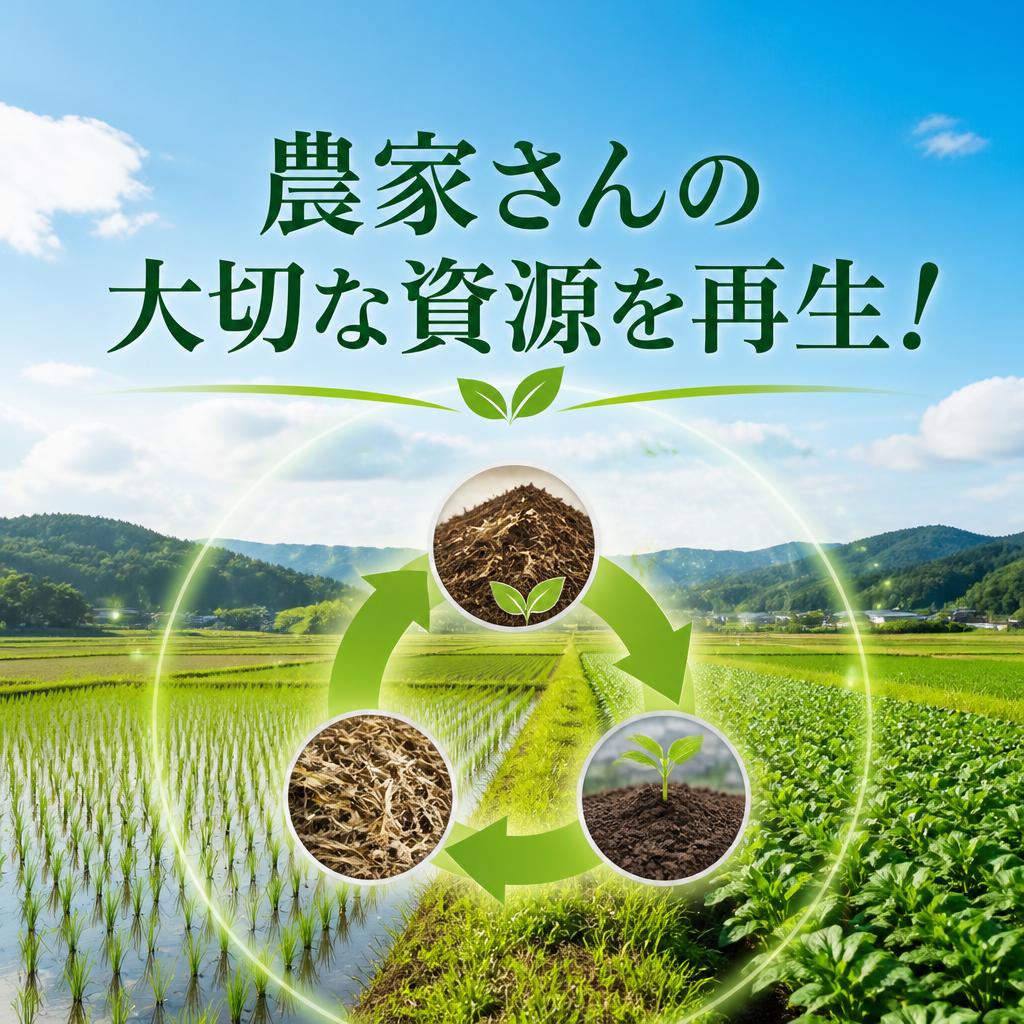 農家さんの大切な資源を再生！