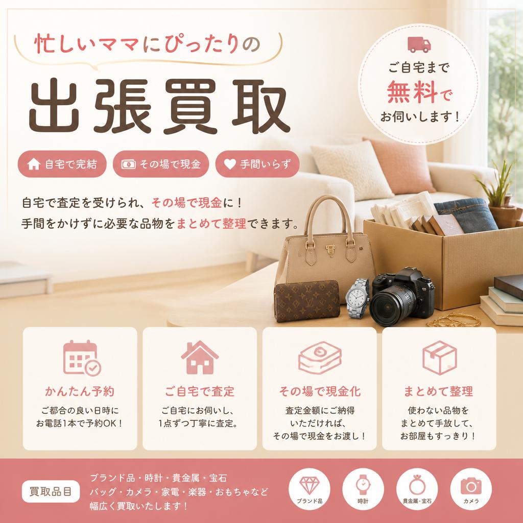 出張買取のメリット
