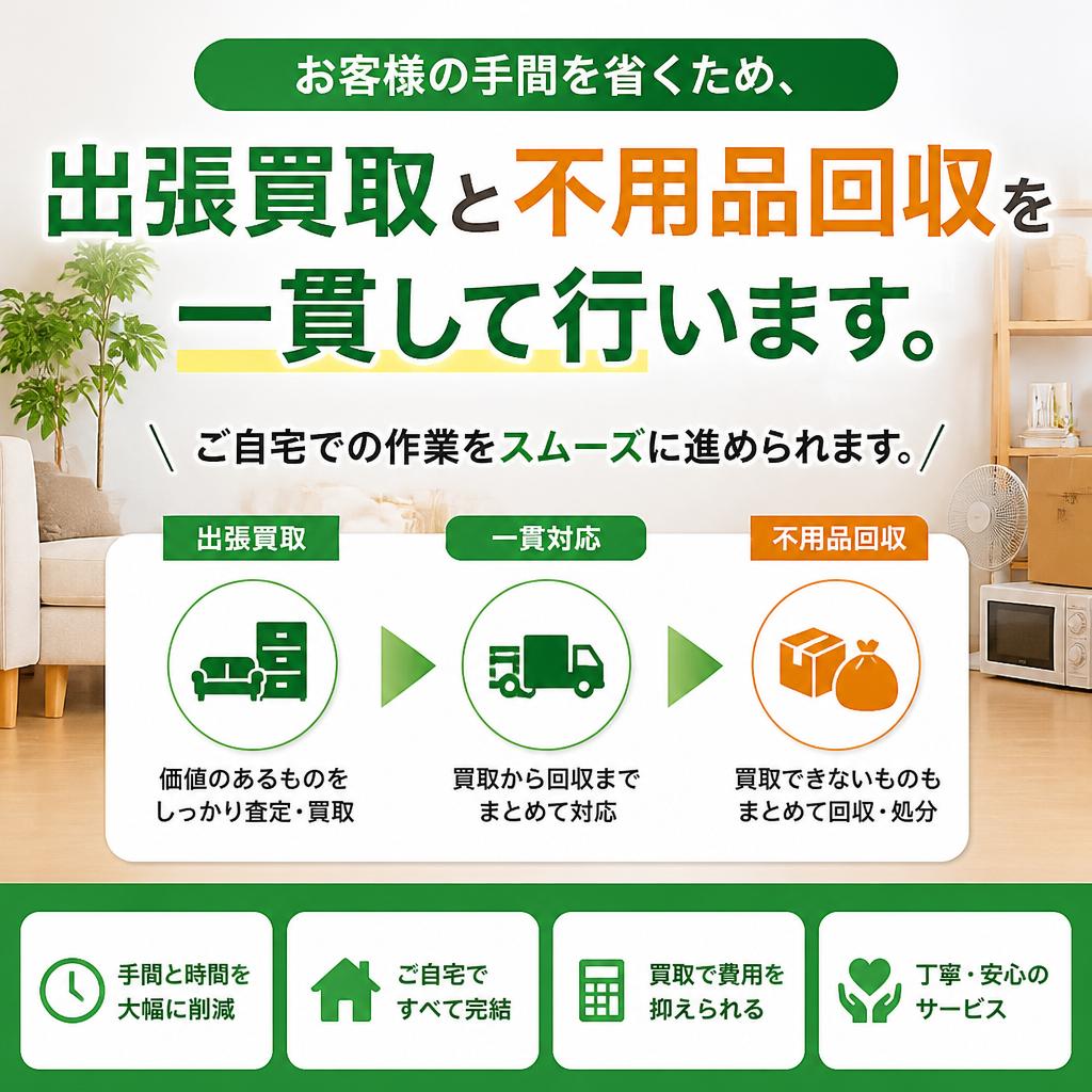 不用品回収で手間いらず