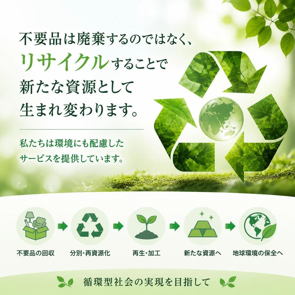 リサイクルで環境に優しい選択を