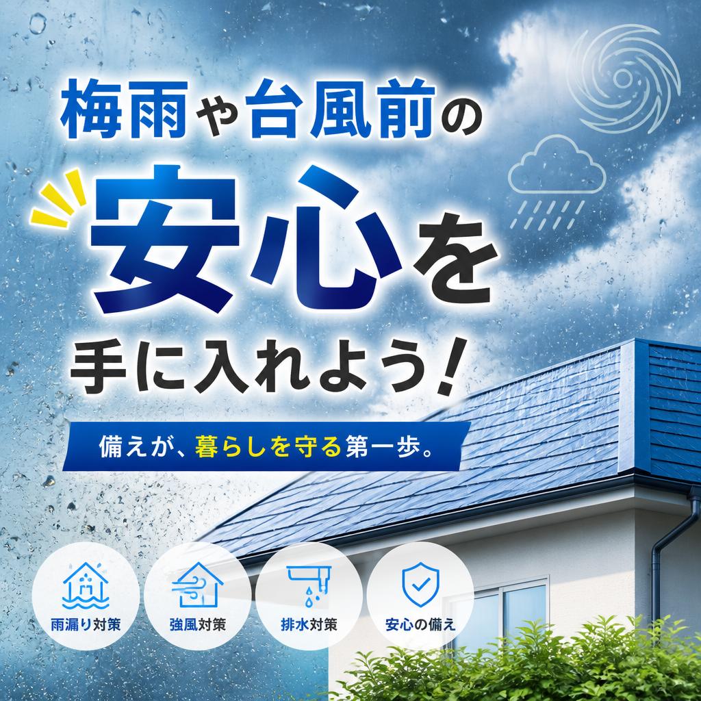 梅雨や台風前に！重い家財の移動や不要品を出張買取で同時解決！
