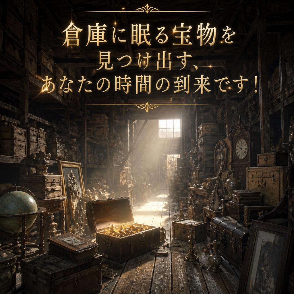 倉庫に眠る宝物を見つけ出す、あなたの時間の到来です！