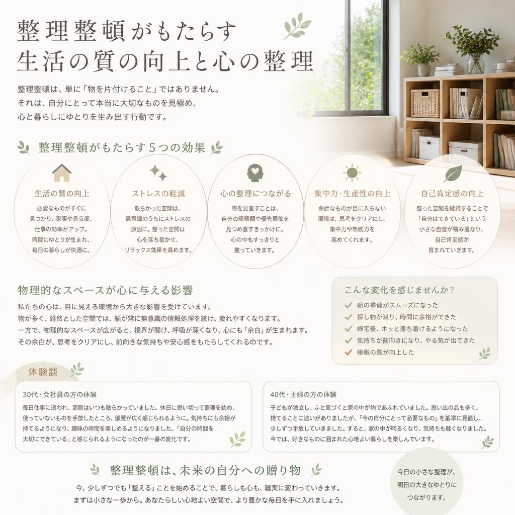 2. 整理整頓のメリット