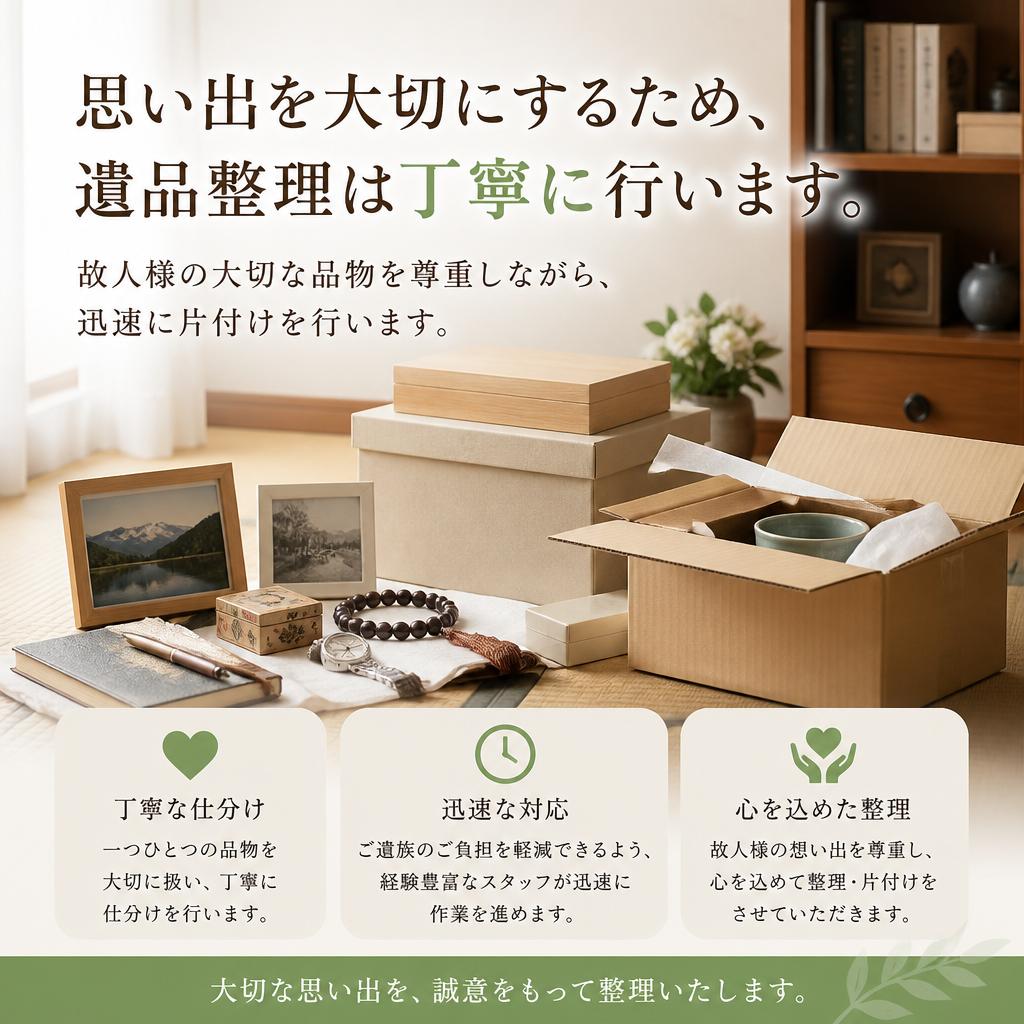 2. 遺品整理のプロによる丁寧な対応