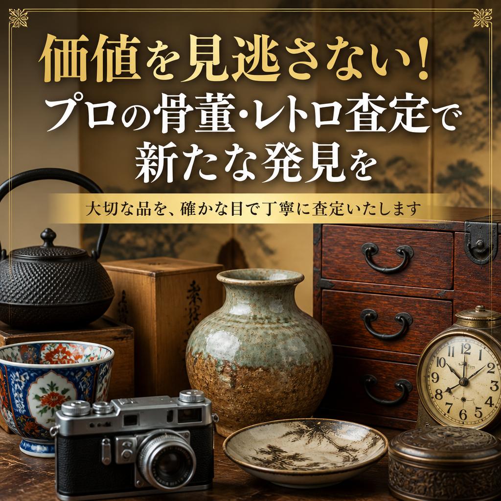 価値を見逃さない！プロの骨董・レトロ査定で新たな発見を
