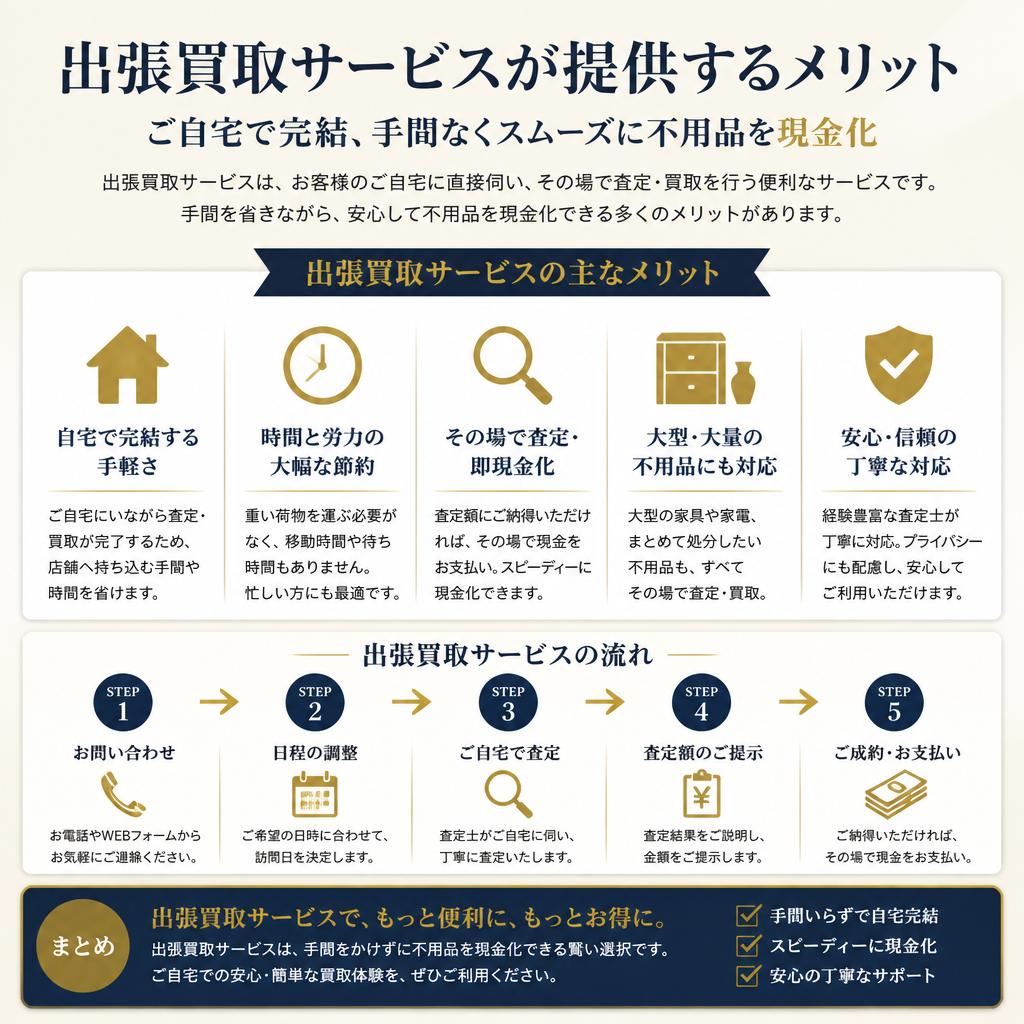 出張買取サービスの魅力とは？