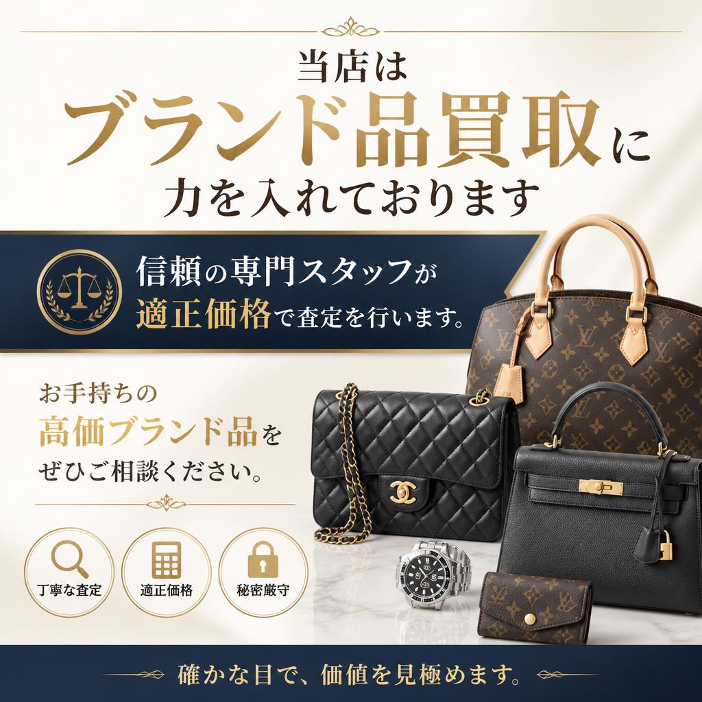 ブランド品に特化した高価買取