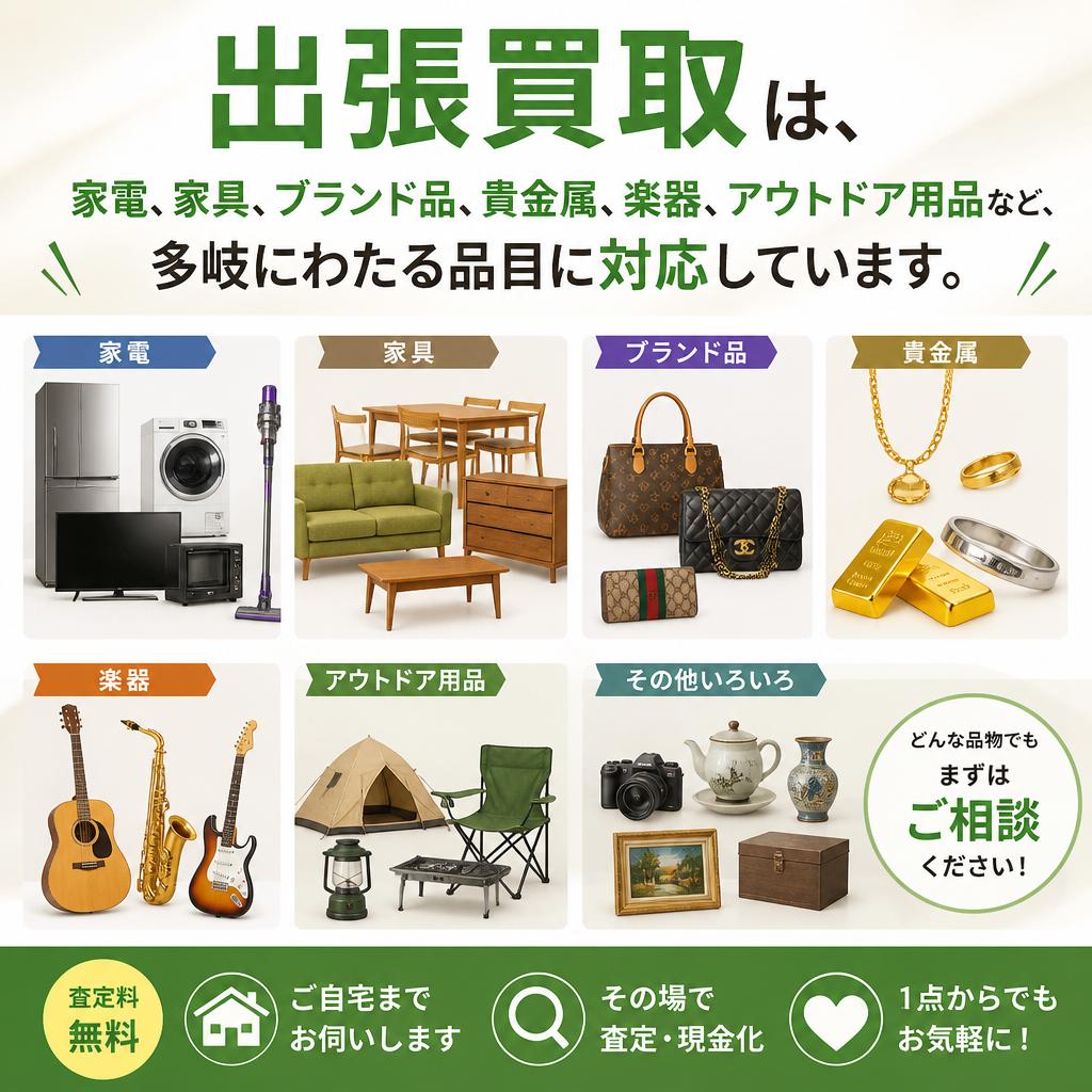 買取対象品目のご紹介