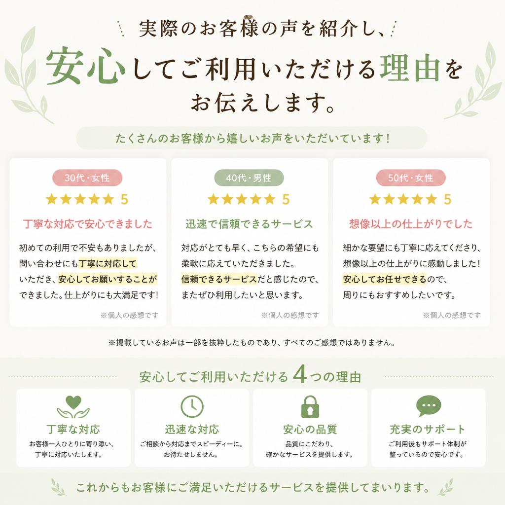 お客様の声