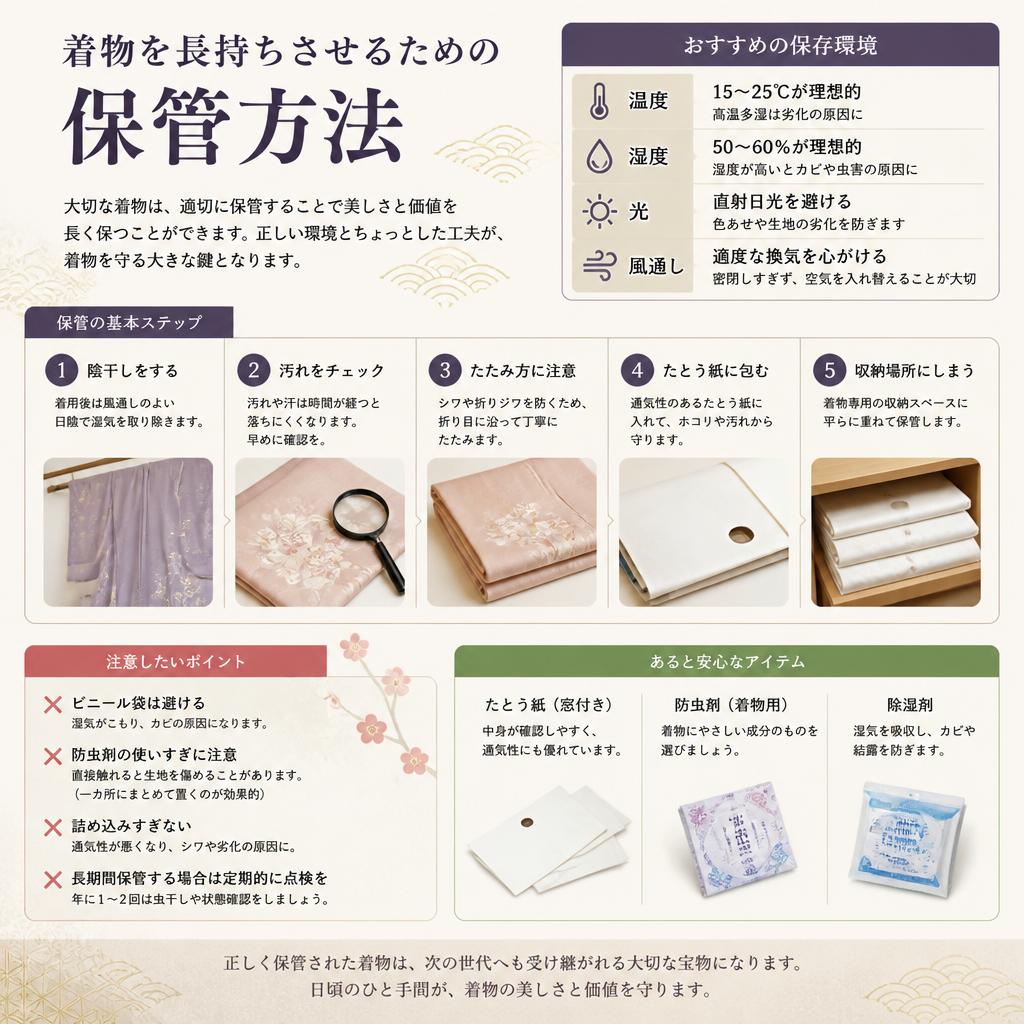 着物保管のポイント