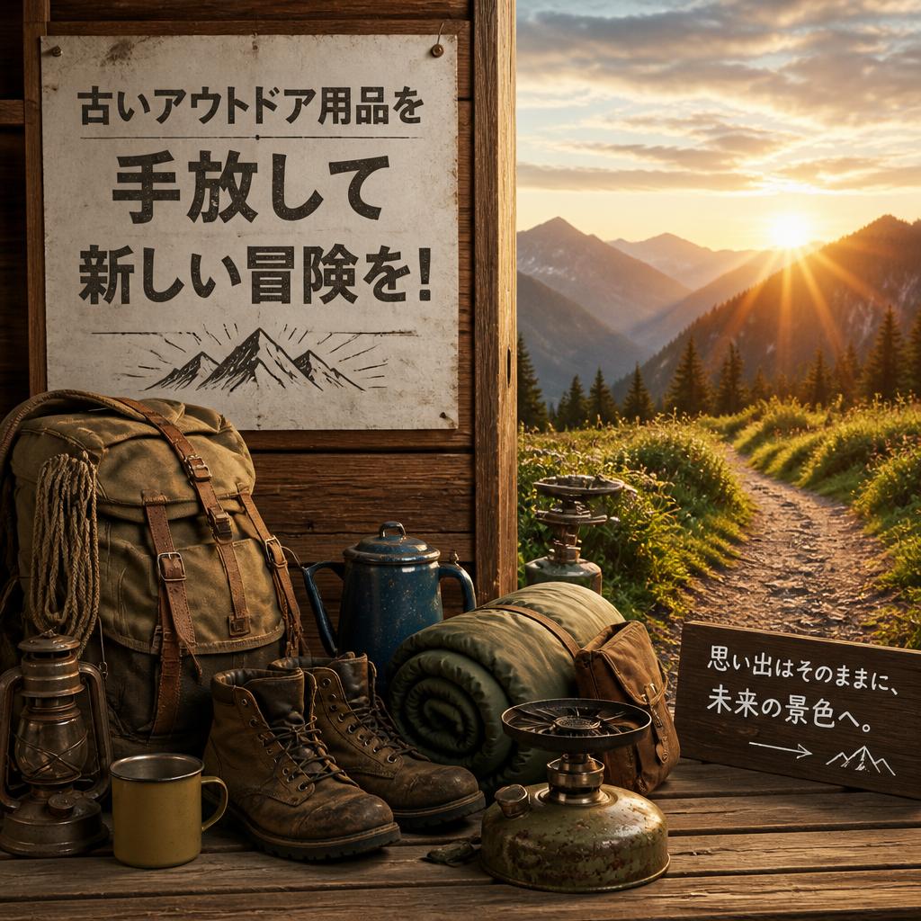 古いアウトドア用品を手放して新しい冒険を！