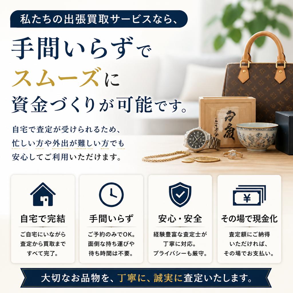 出張買取のメリットとは？