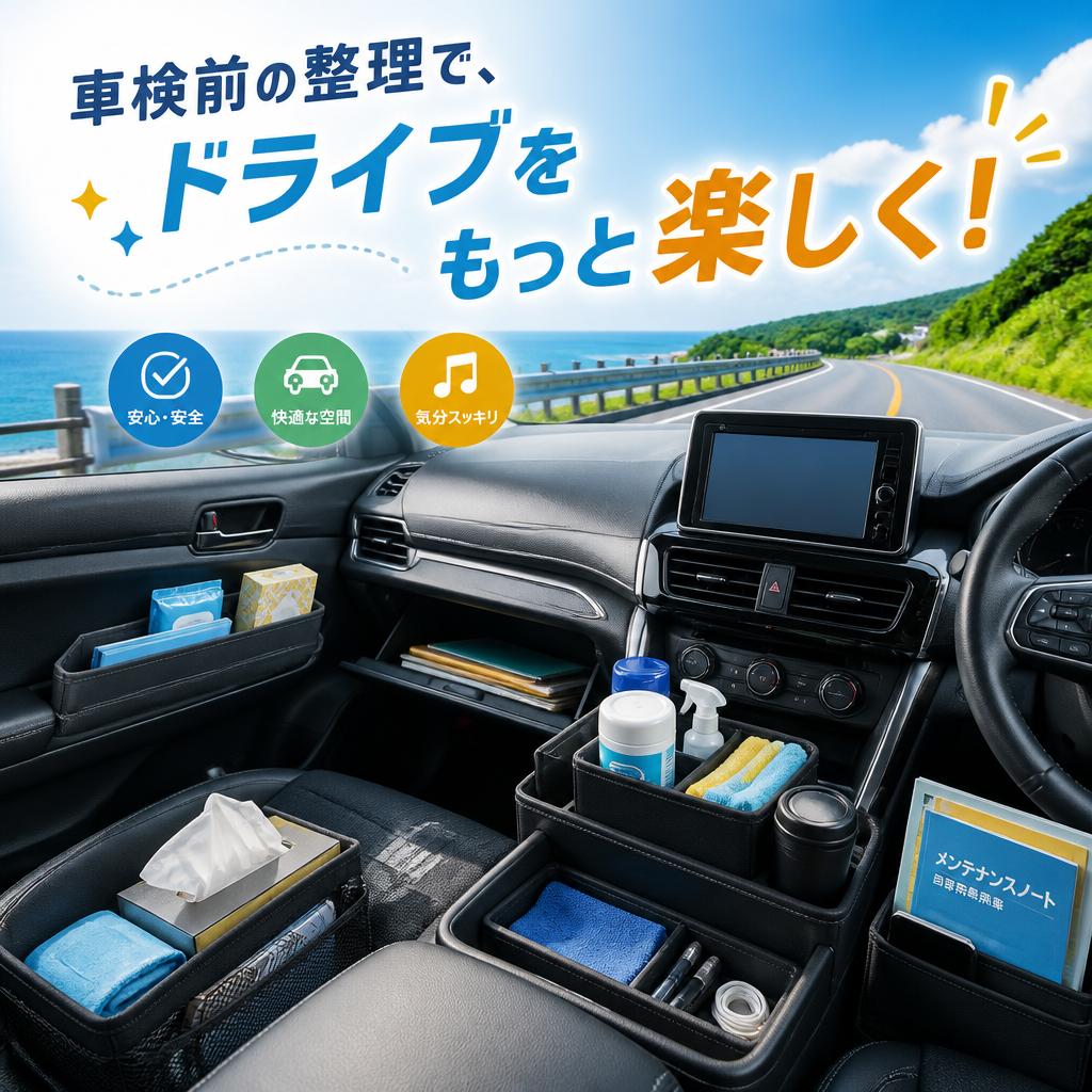 車検前の整理で、ドライブをもっと楽しく！