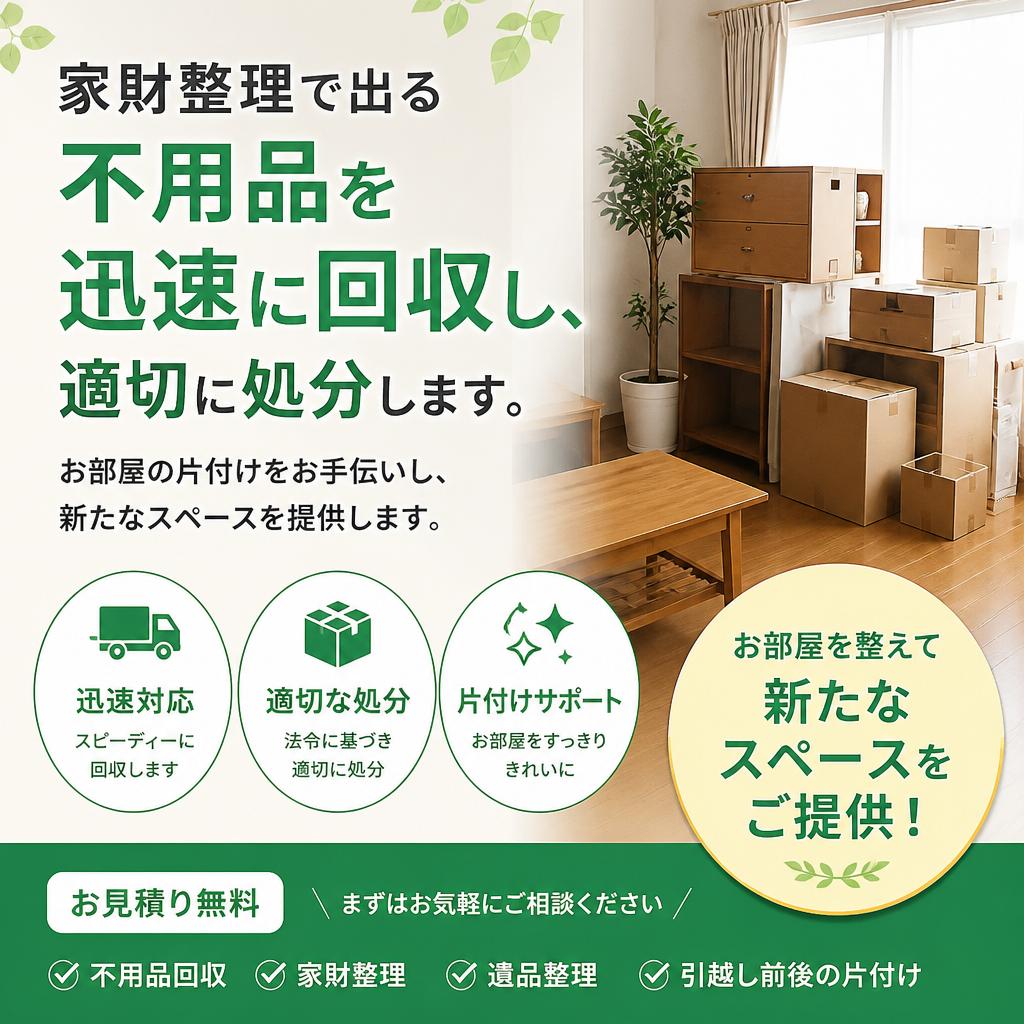 迅速・確実な不用品回収