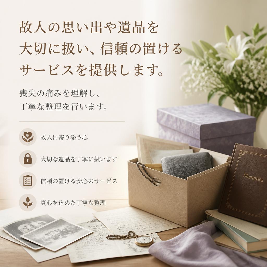 心に寄り添う遺品整理
