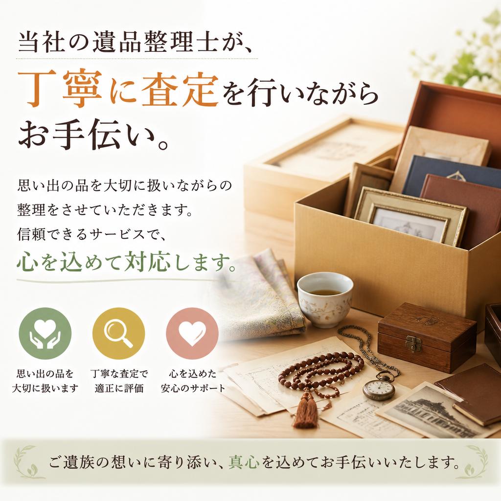 遺品整理士による安心サポート