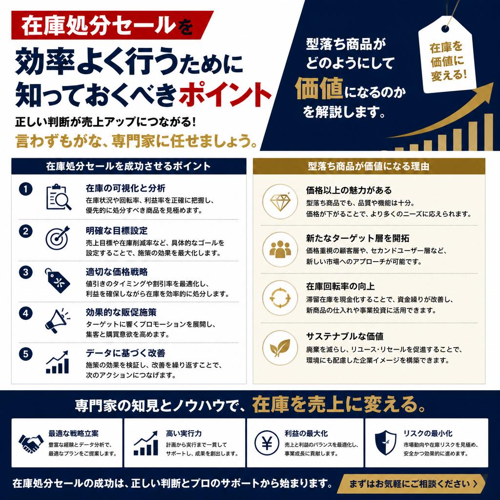 在庫処分セールを成功に導く秘訣