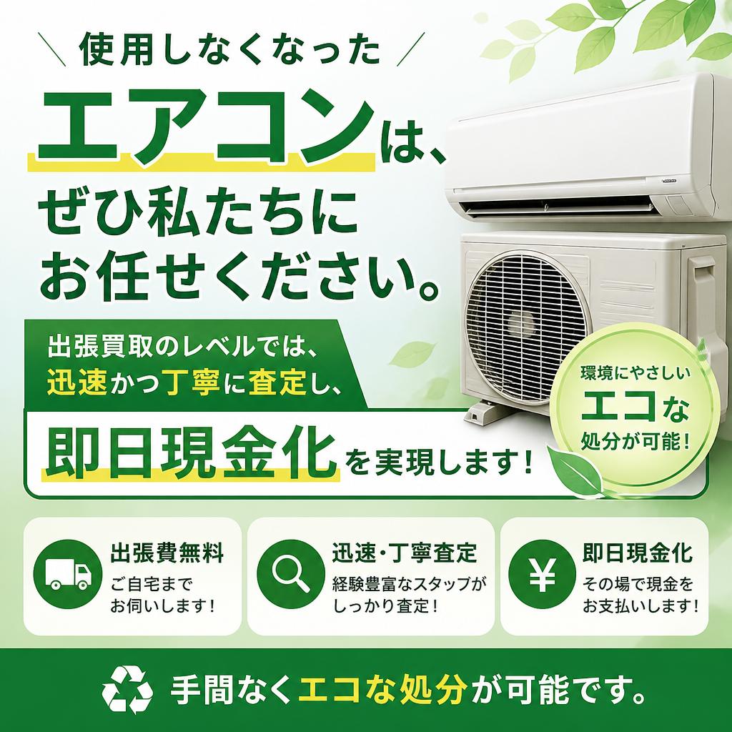不要なエアコンの買取サービス