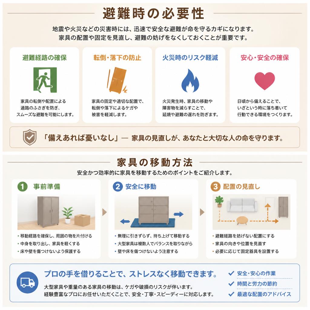 家具移動の必要性と方法