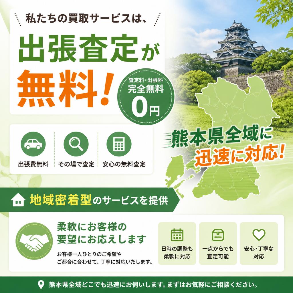 当社の出張買取サービスの特徴