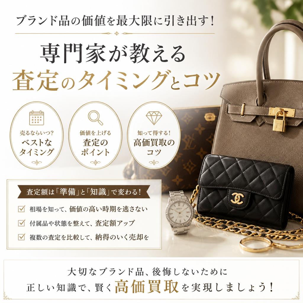 ブランド品の価値を最大限に引き出す！専門家が教える査定のタイミングとコツ