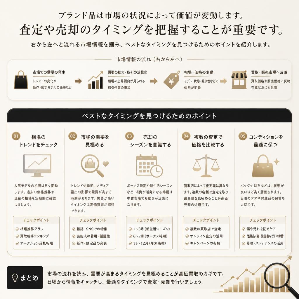 査定のタイミング：市場の動向を見極める